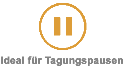 Yoga Indoor auf der Yoga-Matte 7 Grau mit Text Pause