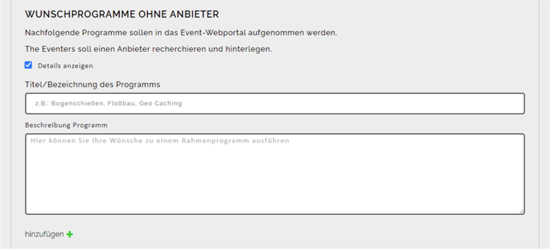 Dokumentation Event-Webportal definieren 5 CForm user admin define events part5