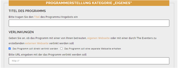 Dokumentation Programmerstellung Kategorie "EIGENES" 1 CForm user admin kategorie eigenes part1