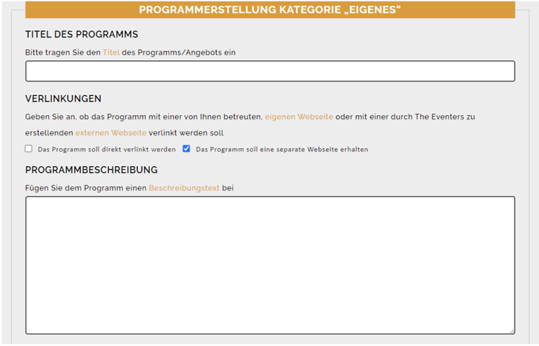 Dokumentation Programmerstellung Kategorie "EIGENES" 4 CForm user admin kategorie eigenes part4