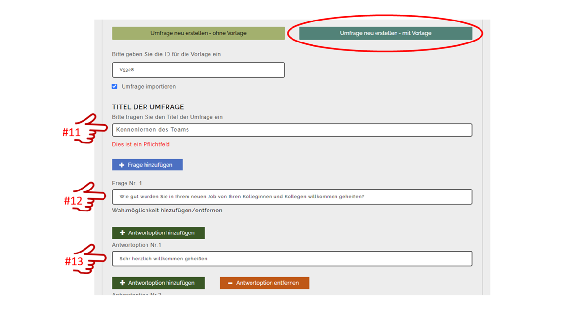 Image Umfrage mit Vorlage 8